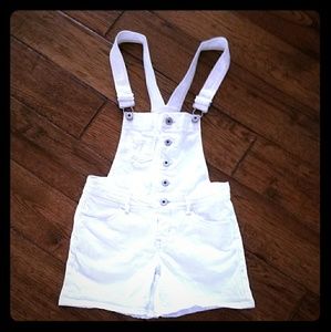 White Levi's Shortalls